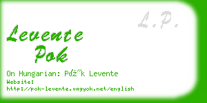 levente pok business card